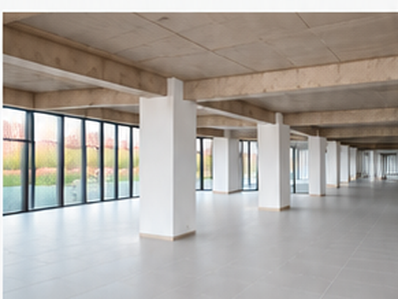 Actual empty office premises